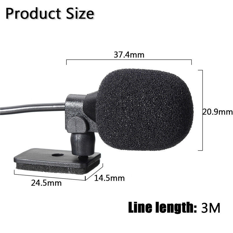 3,5 mm bilstereo ekstern mikrofon MIC til Bluetooth Stereo GPS DVD MP5 Radio - Lifafa Denmark