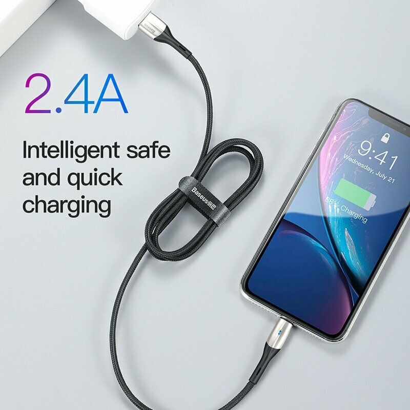 Baseus USB For Apple Charger Data&Sync Cable Lead For iPhone 12 Pro Max 7 8 Plus