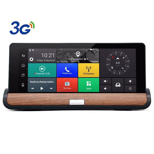 7 "Full HD WiFi Bluetooth-bil DVR GPS-navigation Rear View Camera Video Recorder - Lifafa Denmark