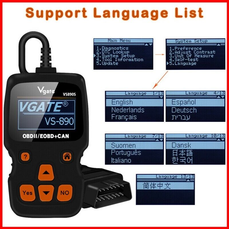 Vgate VS890S with blister card package - Lifafa Denmark