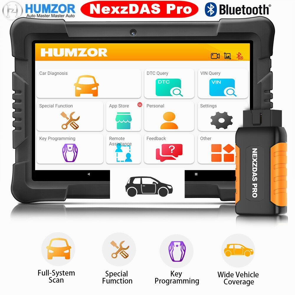 Humzor NexzDAS Pro Bluetooth Tablet OBD Car Diagnostic Tool ABS, IMMO, EPB, SAS, DPF