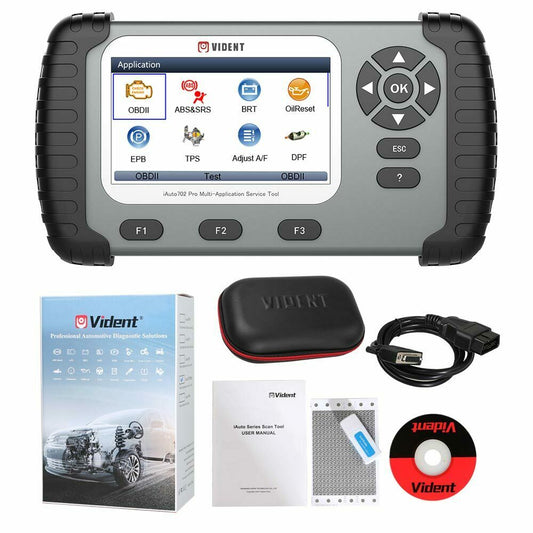 VIDENT iAuto 702 Pro OBD2 Car Diagnostic Scanner Tool for ABS SRS DPF EPB TPMS - LifafaDenmark Aps