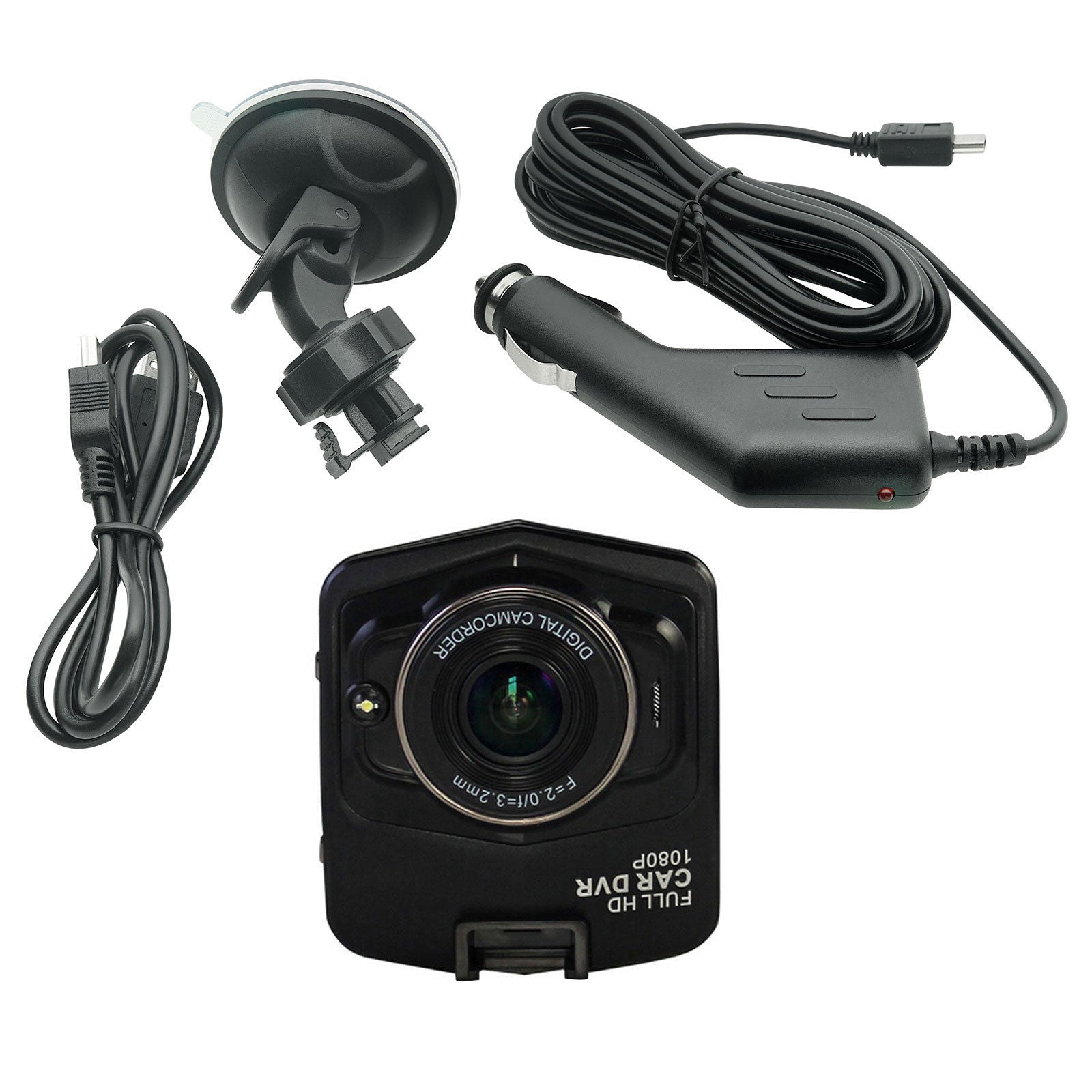 HD 1080P In Car DVR Camera Dash Cam Video Recorder Black Night Vision G sensor - Lifafa Denmark