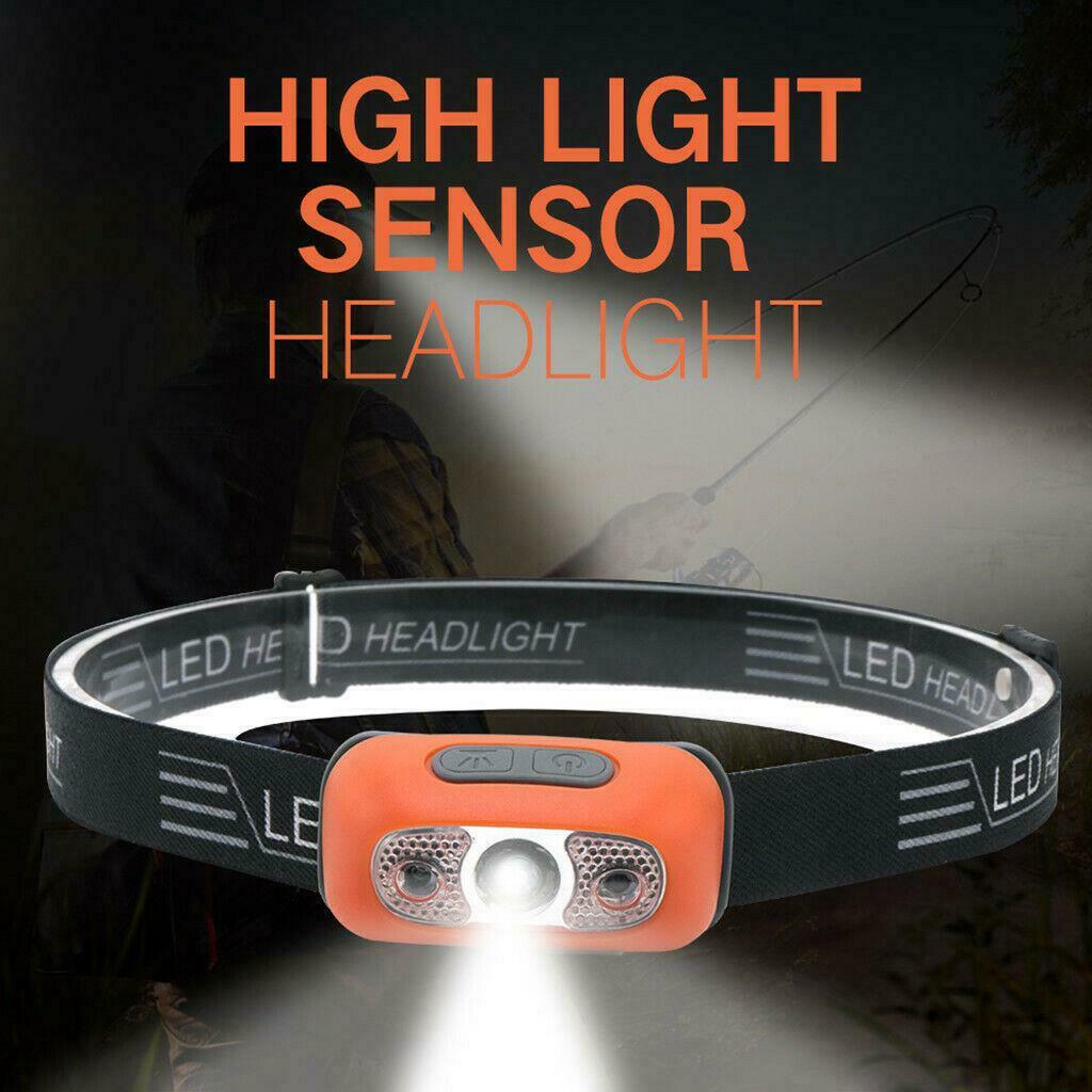 LED Head Torch Light USB Rechargeable Headlamp Waterproof Flashlight Headlight Hovedlyslampe - Lifafa Denmark