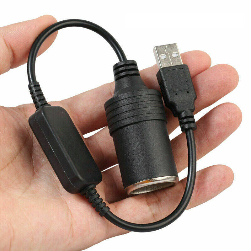USB-port 12V bil cigaret tænder stik Strøm hun-konverter-adapter kabel - LifafaDenmark Aps
