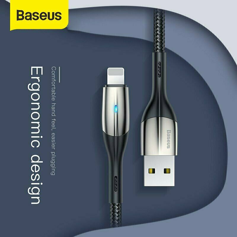 Baseus USB For Apple Charger Data&Sync Cable Lead For iPhone 12 Pro Max 7 8 Plus