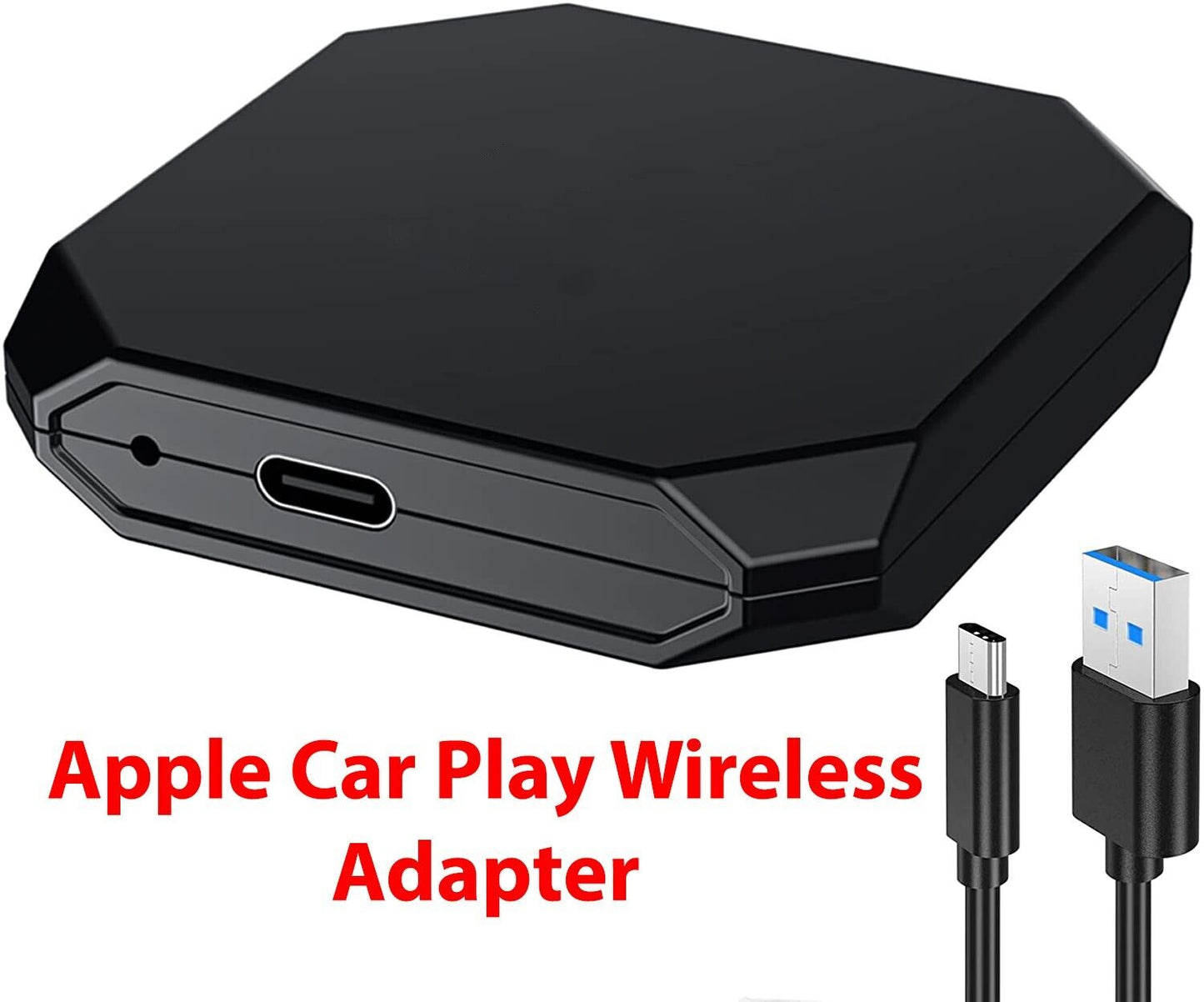 Trådløs ledningsfri CarPlay Adapter Dongle til Apple iOS Car Cavigation Player - LifafaDenmark Aps