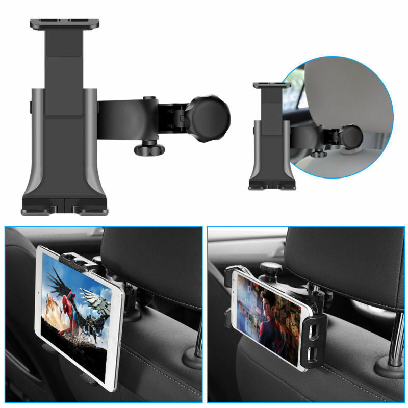 Bilsæde hovedstøtte Tablet Mount Holder til 4-12 "iPad-tabletter justerbar - Lifafa Denmark