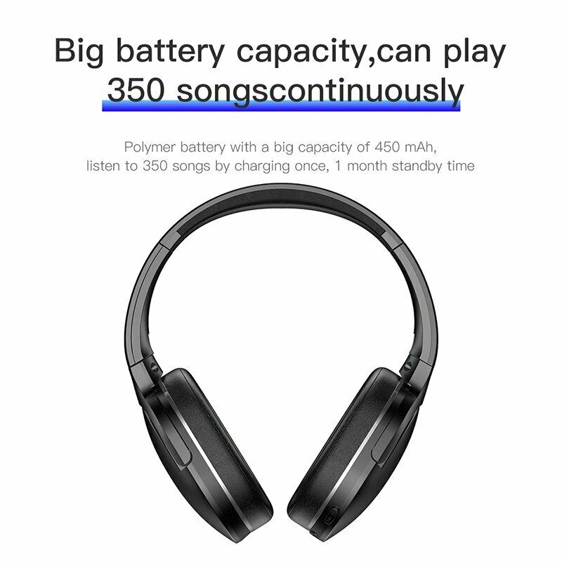 Baseus Trådløse hovedtelefoner Bluetooth 5.0-headset-øre-øretelefoner med mikrofon - Lifafa Denmark
