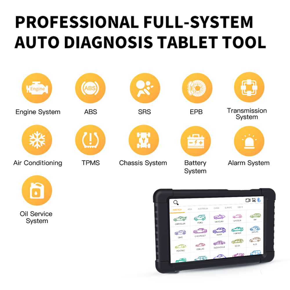 Humzor NexzDAS Pro Bluetooth Tablet OBD Car Diagnostic Tool ABS, IMMO, EPB, SAS, DPF - LifafaDenmark Aps
