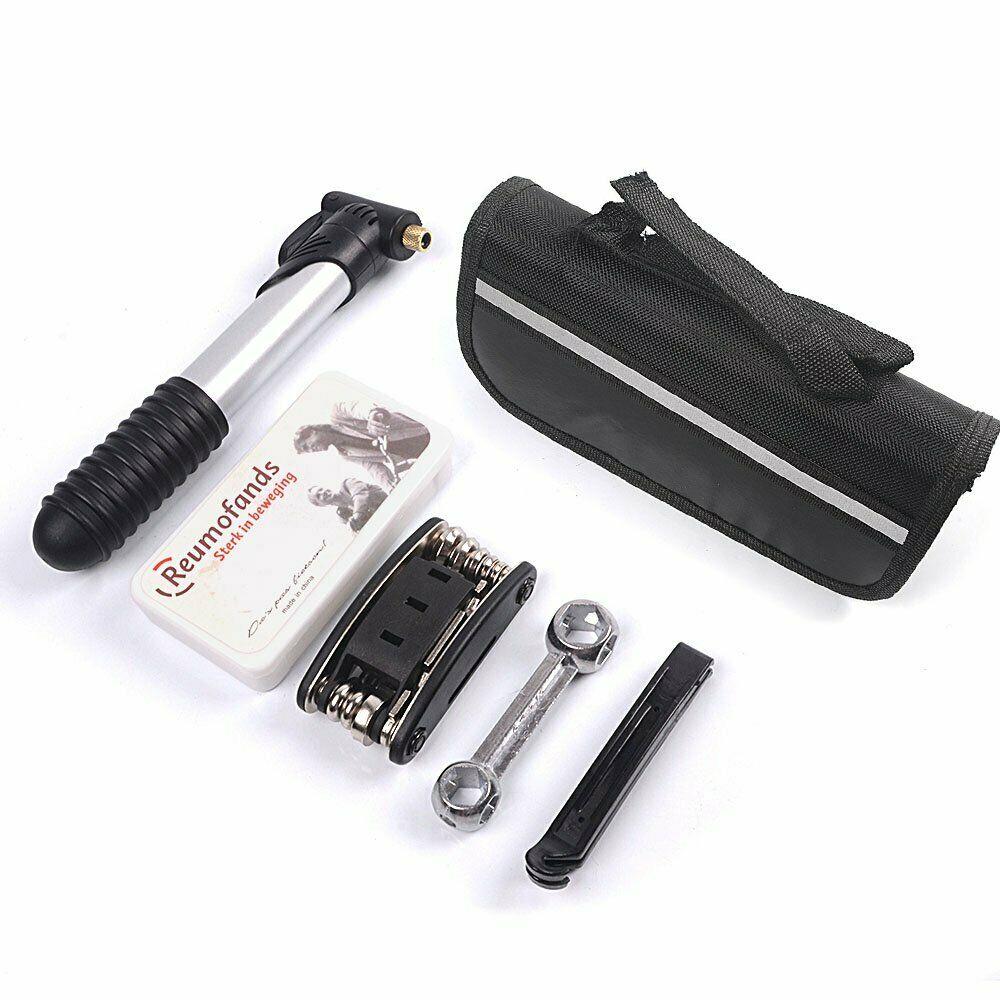 Bike Cycle Bicycle MTB Tool Puncture Repair Kit With Pump Set Carry Case Bag - Lifafa Denmark