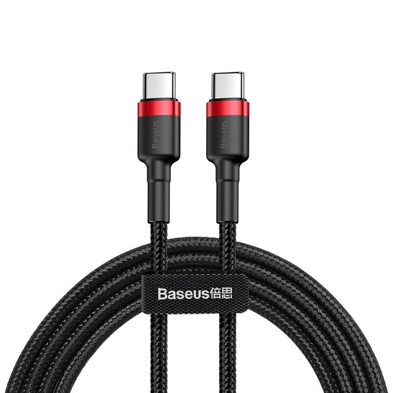 Baseus 60W USB Type C to Type C Charger Cable QC PD Fast Charge Lead Data Cord - Lifafa Denmark