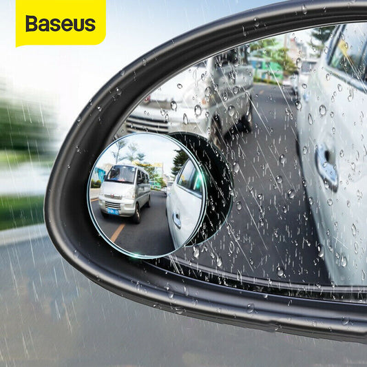 Baseus 2stk. 360 ° bagudvendt parkeringsanlæg uden kant HD konvekse blinde spejle - LifafaDenmark Aps