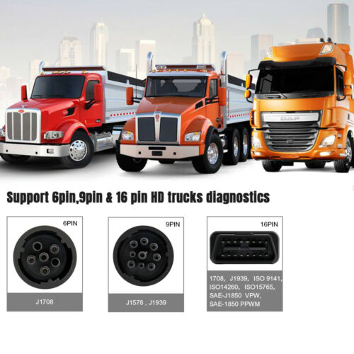 Heavy Duty Truck Scan Tool og OBD2 Vehicle Scanner DPF og Oil Reset Code Reader V500 - Lifafa Denmark