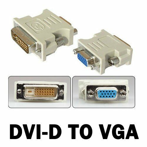 DVI 24+1 han til VGA hun SVGA adapter konverter DVI-D DVI-I DVI-A DVI